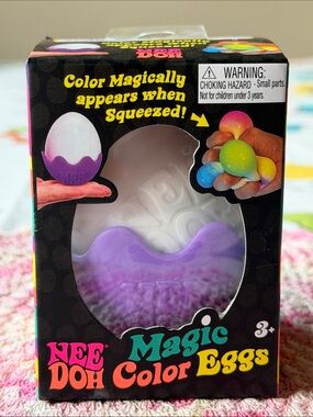 🥚💜🥚 Nee Doh Magic Color Eggs - Purple & White💜🥚💜 NWT 💜🥚💜